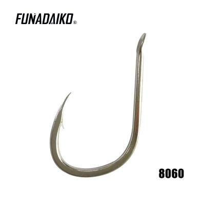 China FUNADAIKO High Carbon Steel Anti Corrosion Sharp Fishing Tackle Hooks With Burr Welded Hooks Fishing Tackle For Tuna for sale