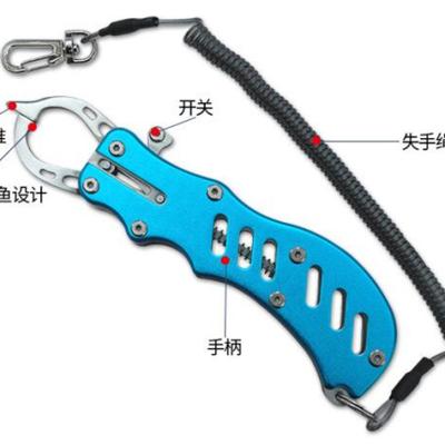 China Funadaiko Portable Fishing Tool Tackles Portable Stainless Steel Fish Lip Handle Grabber Pliers for sale