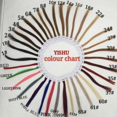 China Silky Straight Pure Hair No Wave 100% All Mixed No Shedding No Tangle Hair Color Ring for sale