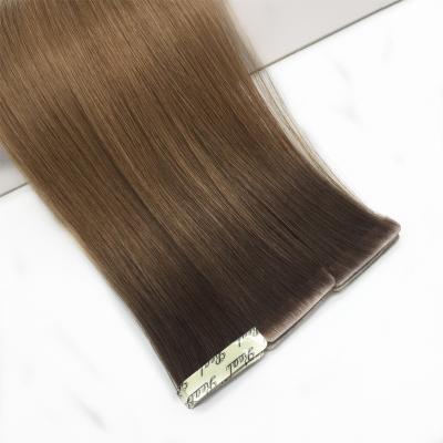 China 100% Virgin Remy Human Hair 100% Virgin Skin Weft Tape In Invisible Hair Injected Invisible Tape Remy Hair Extensions for sale