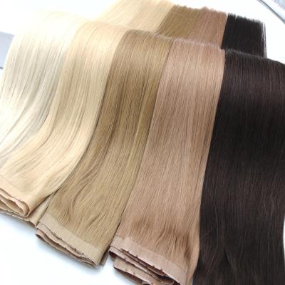 China Silky Straight 100% Virgin Remy European Tape Hair Extension, Double Drawn Invisible Wholesale Remy Tape In Human Hair Extension for sale