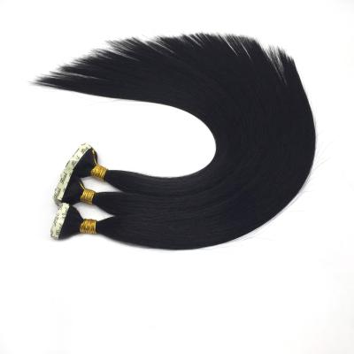 China Silky Straight Virgin Unprocessed Raw Wave Tape In Remy Hair Extensions Double Drawn Natural Human Hair Extensions for sale