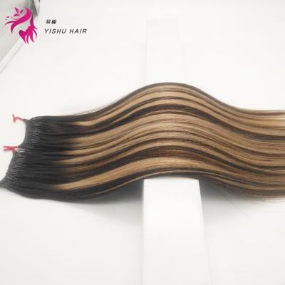 China ALL WholesaleNatural Two Line Human Remy Hair Extension 100 Perbonded Two Line I Tip Hair Full And Healty No Mix End for sale