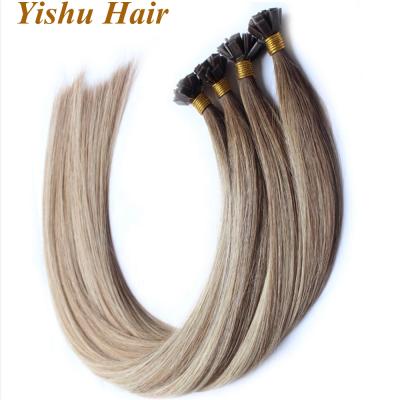 China 2018 Silky Straight Wave Ends 1.0g 0.8g Thick Italian Remy Indian Flat Tip Hair Keratin Extension for sale