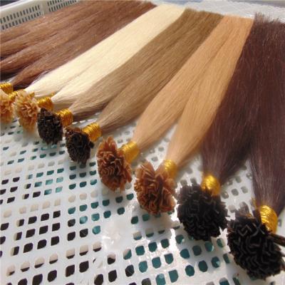 China Hot new virgin hair products for 2018 100 keratin tip hair extension/V tip, flat tip keratin hair product for sale