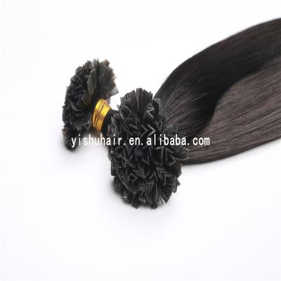 China Factory Wholesale Silky Straight Wave Remy China Supplier Product Peruvian Nail Or V-Tip Directly Pre Bonded Hair Extension for sale