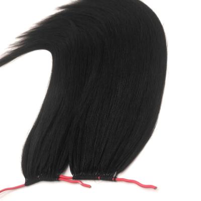 China Twin Line Pulled Hair Extension 10A Double Weft Natural Silky Straight Hair Grade Yishu Feather Wave Feather Extension for sale