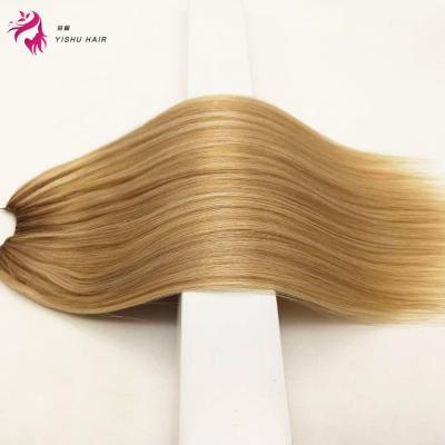 China New Created Invisible Soft Line Yishu Wave Feather Shape Feather Hair Extensions 2019 Silky Straight Hair Hot Selling Products for sale