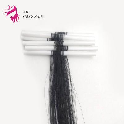 China 2021 Straw Hair Extension New Arrival Design Tube Hair Extensions New 2 Loops 1000 Hairs for sale