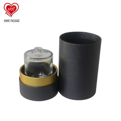 China Eco Friendly Recyclable Newspaper Distribution Tour Box Tube Beauty Personal Care Wrapping Paper Tube Packaging Essential Oil Glass Luxury Customized Bottle Round Packaging Box for sale