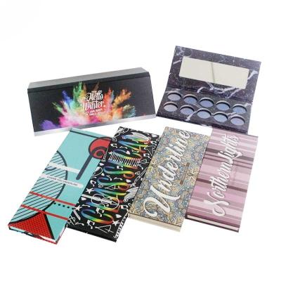 China Recyclable Professional Make Up Eyeshadow Packaging With Mirror Private Label Eyeshadow Palette Custom Packaging Luxury Eyeshadow Packaging for sale