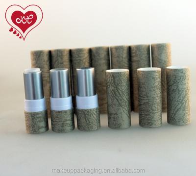 China Eco-Friendly Biodegradable Recyclable/Handmade Kraft Paper Lip Balm Tubes/Round Around Lipstick Container Custom Empty Tube/New Design Lipstick Packaging for sale