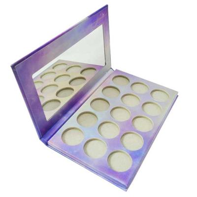 China Recyclable Empty Wholesale Makeup Magnetic Eyeshadow Palette Private Label With Mirror for sale