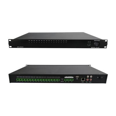 China Schools IP Network 16 Channel Message Player For Emergency for sale