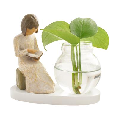 China Vase Art Decor Home Decoration Accessories to Art Decor Modern Glass Vase for Wedding Decoration Transparent Water Hydroponics Flower Dry Flower Vase for sale