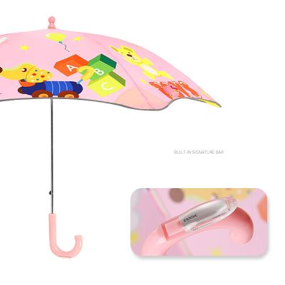 중국 Customized umbrella kid Creative Product No Tips Round Corner Safety with prints logo 판매용