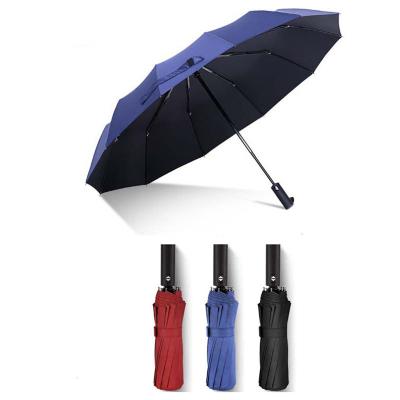 China stock automatic business strong windproof 12K personalized customized logo umbrella for sale