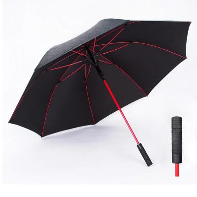 China 27inch 8K 190T Pongee Tyre Handle Car Golf Umbrella Fiberglass Frame Umbrella for sale