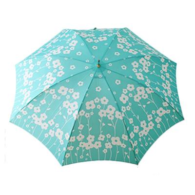 China 23inch 8K 190T pongee personalized customized J handle straight umbrella with print logo for sale