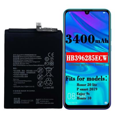 China Mobile Phone 3320mAh HB396285ECW Honor 10 Appreciate 9S Mobile Phone Battery For Huawei P20 Battery for sale