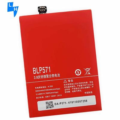 China Cell Phone 3100mAh BLP571 1+1 Mobile Phone Battery For OnePlus One Battery for sale