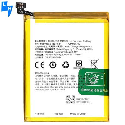 China BLP631 3200mAh A77 A75 F5 Mobile Phone F-3 Mobile Phone Battery For OPPO A73 Battery Rechargeable Batteries for sale