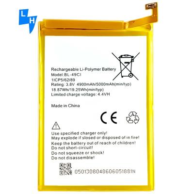 China Mobile phone batteries for itel P12 P11 BL-49CI 4850mAh lithium ion battery for sale