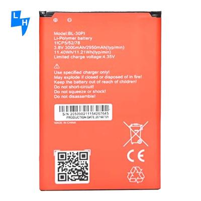 China Cell Phone BL-30PI 3000mAh OEM Li-ion Mobile Phone Battery For Itel Batteira 1408 for sale