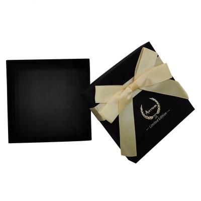 China Recyclable Factory Custom Romantic Gift Box With Ribbon Cardboard And Printed LOGO Packaging Jewelry Luxury Gift Box for sale