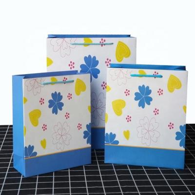 China Wholesale Exquisite Four-color Recyclable Printing Gift Packaging Bags Mall Shopping Paper Bags Clothing Handbags Student Gift Bags for sale