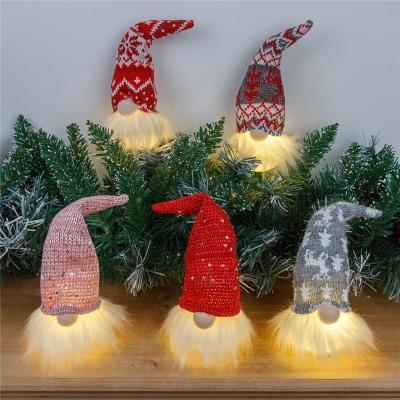 China XA0042 Dwarf Running Faceless Doll Night Light Christmas Tree Cloth Decoration Hanging Hanging Ornaments XA0042 for sale