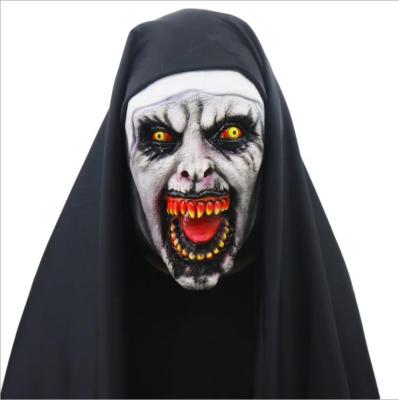 China Nun female protective mask latex Halloween costume mask headgear carnival cosplay HLW056-A - E for sale