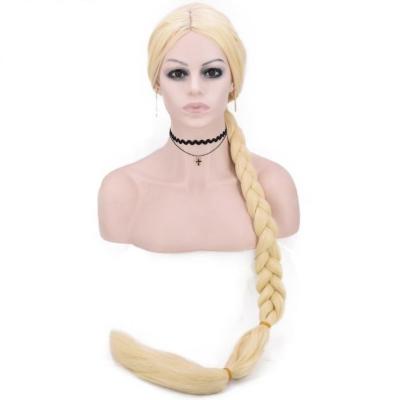 China Kinky Curl Wig Synthetic Wigs With Braids Gold MQ0982 for sale