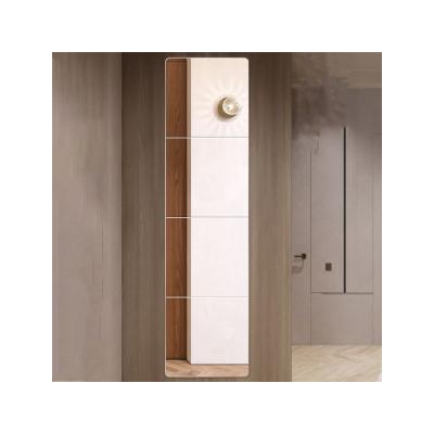 China Simple Modern Bedroom Toilet Full Body Rounded Corners Dorm Frameless Wall Hanging Splicing Mirror for sale