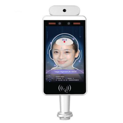 China Built-in IR camera temperature measurement and face recognition camera access control for attendance for sale