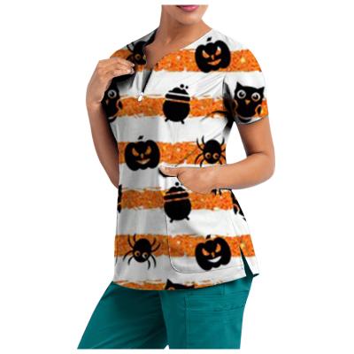 China Soft High Quality Ready To Ship Women T-Shirt Scrub Top for sale