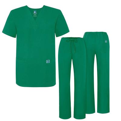 China Designer Anti-Shrink Custom Fashion Hospital Uniforms Nurse Medical Uniform Scrubs Wholesale Scrubs for sale