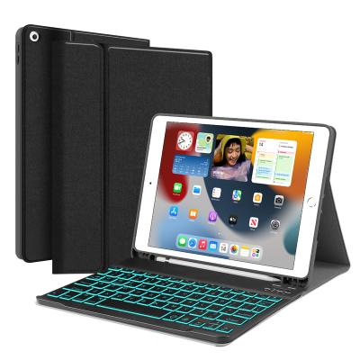 China Custom Leather Shockproof Backlight PU Tablet Keyboard Cover For Ipad Pro Air 5 4 Case 11 3 Radio Keyboard 10.9 10.2 Inch for sale