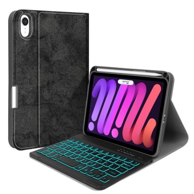 China Shockproof factory directly sell heat dissipation Tablet PC case cover whit waterproof keyboard for ipad mini6 for sale