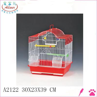 China Small Viable Wire Bird Cages 30X23X39cm for sale