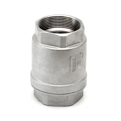 China China Supply 304 Stainless Steel 316 Professional General Threaded Female Vertical Check Valve for sale