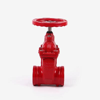 China General Superior Standard Malleable Iron Grooved Rod Gate Valve For Fire Hidden Fight for sale