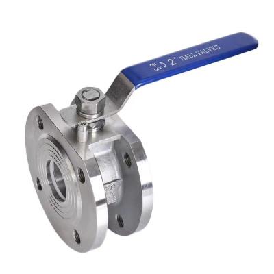 China General Our Own Manufacturer Wafer Type 304 Stainless Steel 316 Body Flanged Slim Type Monoblock Ball Valve Q71F-16P for sale