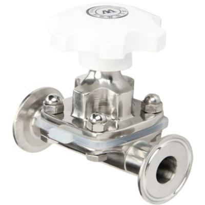 China General Cost Effective Popular High Tri Clamp Sanitary Manual Diaphragm Valve Stainless Steel for sale