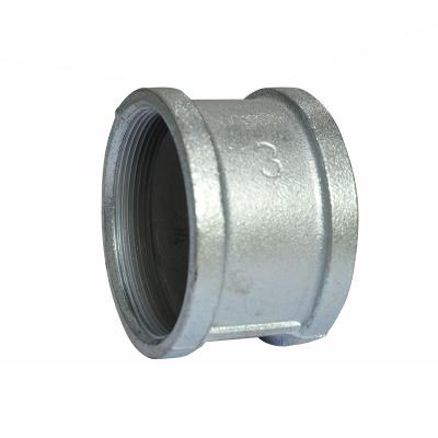 China Direct Manufacturer Gas / Oil / Water Malleable Coupling Parallel Threads Pipe Fittings Iron Galvanized for sale