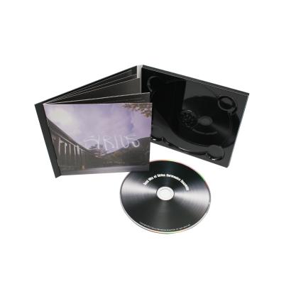 China pp & Tray 4 Panel Black CD Digipak Cardboard Packaging And Printing for sale