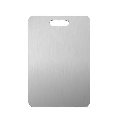 China Stocked 304 Stainless Steel Kitchen Rectangle Cutting Plates for sale