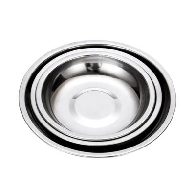 China Sustainable Multifunction 201 Stainless Steel Small Round Dish for sale