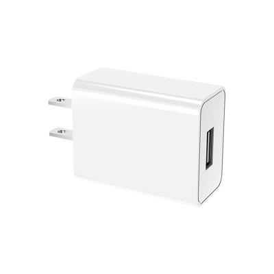 China Mobile Phone 2.4a Cube Travel Charger Adapter One Usb Single Left Wall Charger For Smart Phones for sale