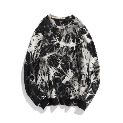 China Autumn Men Women Printed Sweatshirts Cotton Casual Tie-Dye Anti-wrinkle OEM Spring Pullovers Plus Size Tie Dye Clothing for sale